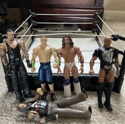WWE Action Figures And Ring