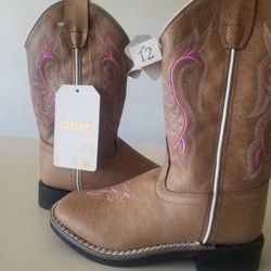 Girls  boot brown  Pink