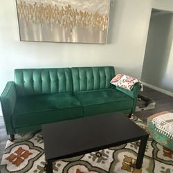 Green Velvet Couch