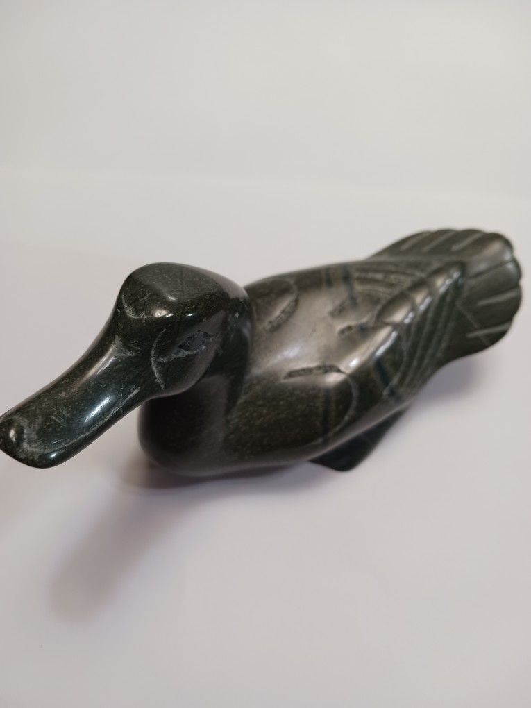 Vintage Black Marble Duck