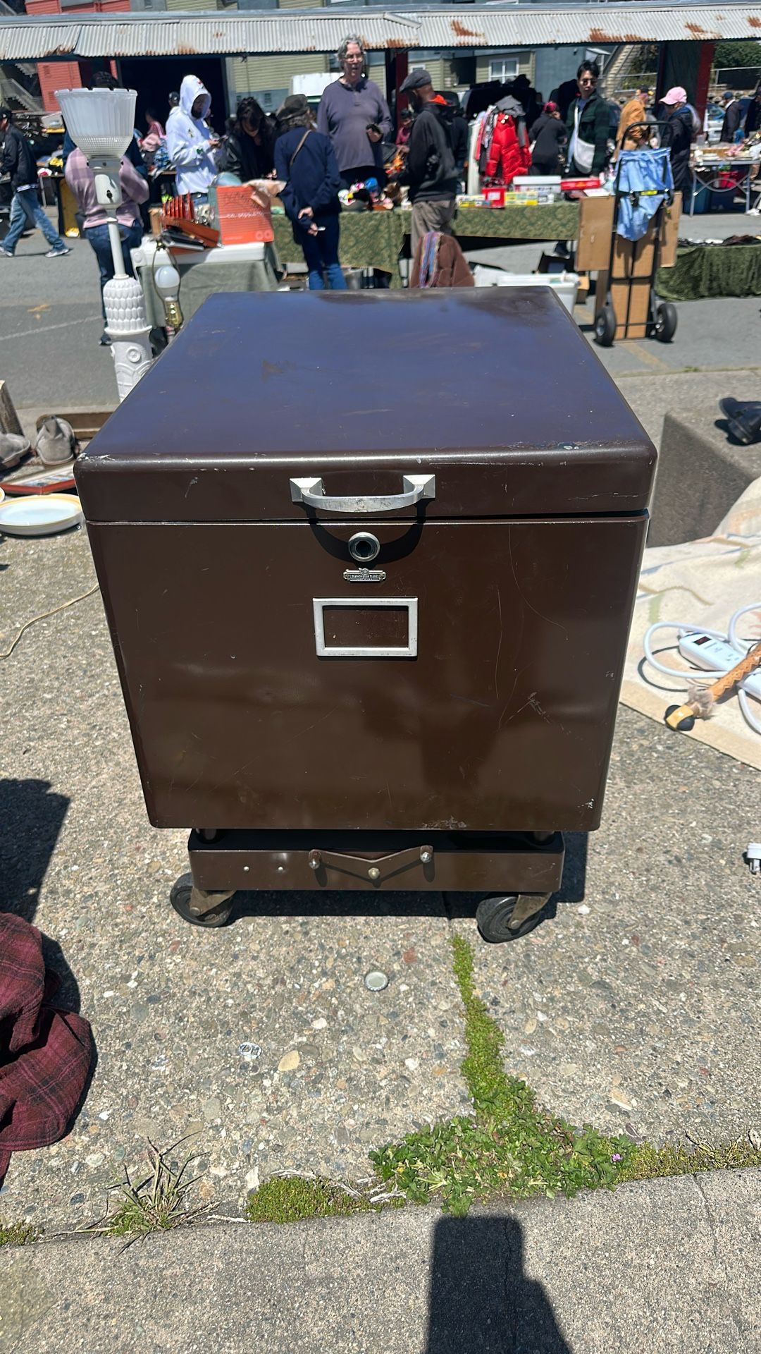 Vintage Remington Rand File Rolling cabinet On