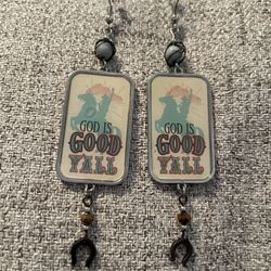 God Is Good Ya’ll Earrings