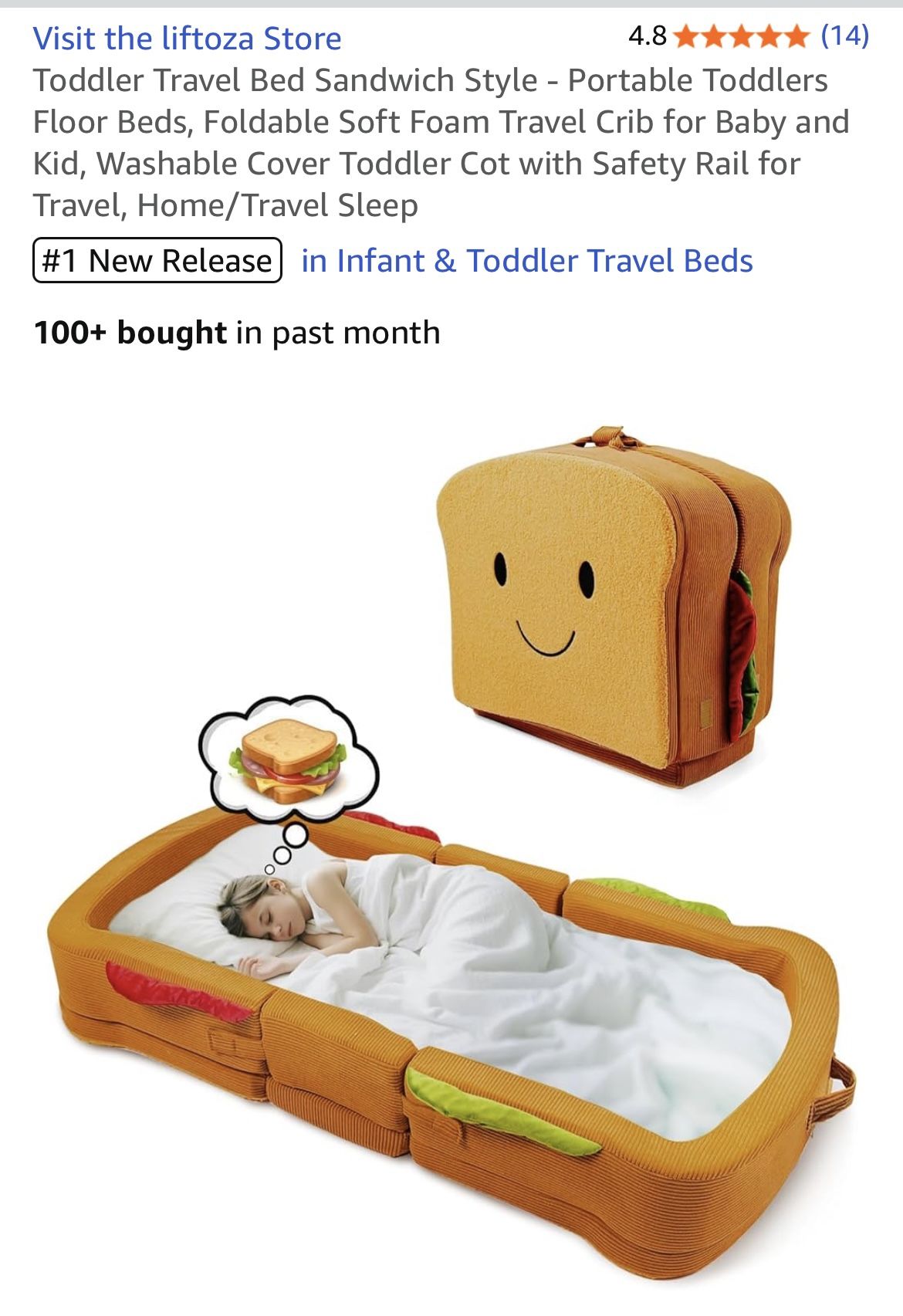 Brand New : Toddler Travel Bed 