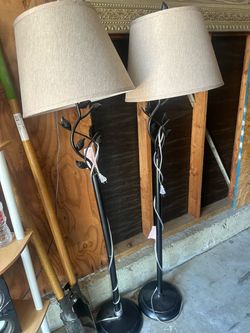 2 floor lamps