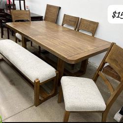 Cabalyn Dinings Sets Tables 5 Chairs and Benchs 