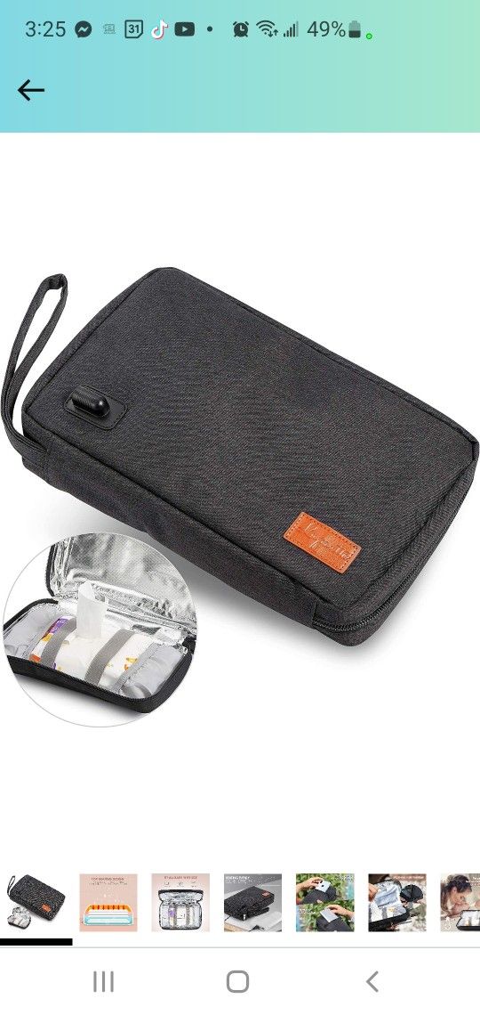 Portable Wipe Warmer, Lupantte USB Baby Wipes Warmer, Wipe Holder Case, Skin-Friendly Baby Wipes, Baby Wipe Dispenser. Power by Car Charger, Power Ban