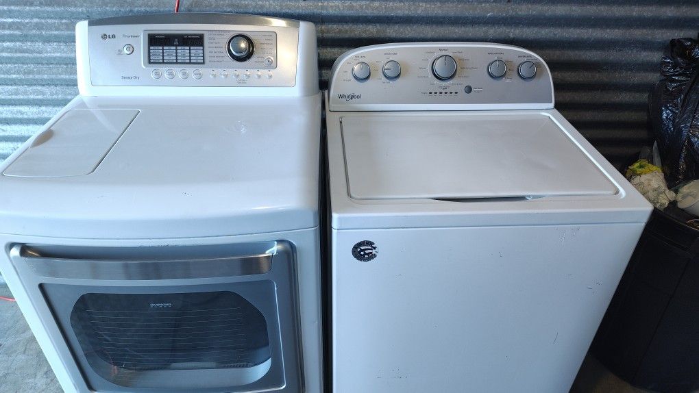 Whirlpool Washer LG Dryer . Excellent Condition. Free Delivery And Hookup Free Removal Of The Old . Will Show Working Before You Pay.