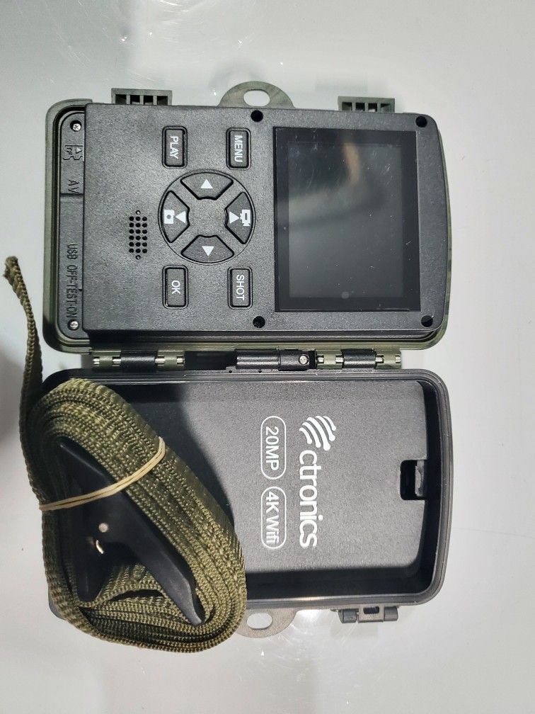 Brand New Ctronics WiFi Trail Camera 4K 20MP, Wildlife Game Camera with Built-in WiFi Night Vision