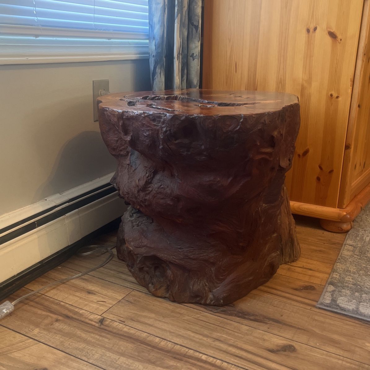 Wood Burl Accent Table