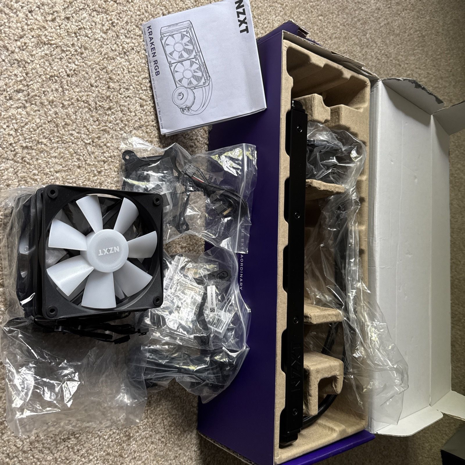 NEW NZXT Kraken 360 RGB RL-KR360-B1 AIO CPU Liquid Cooler BLACK