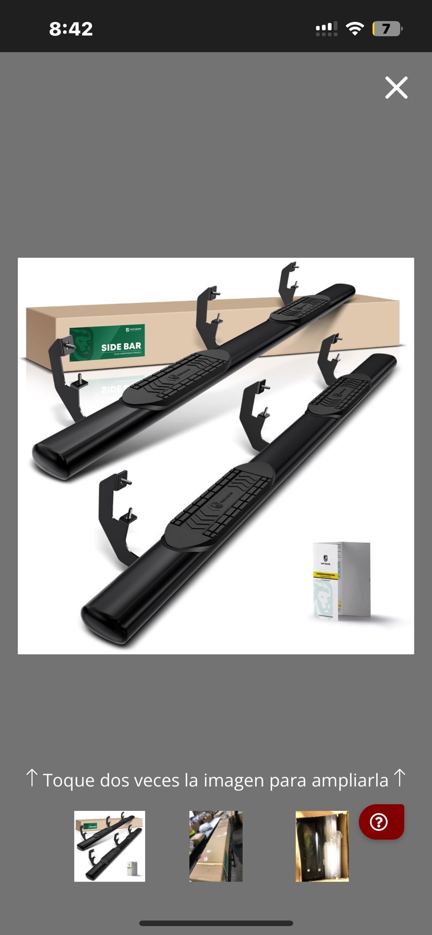 Estribos Laterales YHTAUTO De 6" Para Chevy Y GMC Silverado/Sierra 1500 (19-24), Silverado/Sierra 2500 HD Y 3500 HD (20-24), Cabina Extendida, Ovalado