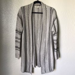 Black, White, And Gray Cardigan