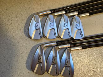 EXCELLENT! Callaway Apex MB Irons 4-PW Forged TT Tour Issue X100 AMT Shafts Black
