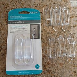 1 -Gang Clear Plastic Indoor Switch Guard Wall Plate ~ 8