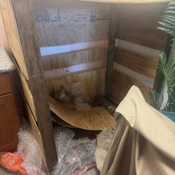 Wooden shipping crates