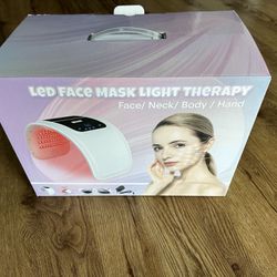 Led Red Light Therapy for Face, 7 Colors Led Face Mask Facial Led Light Therapy Tool