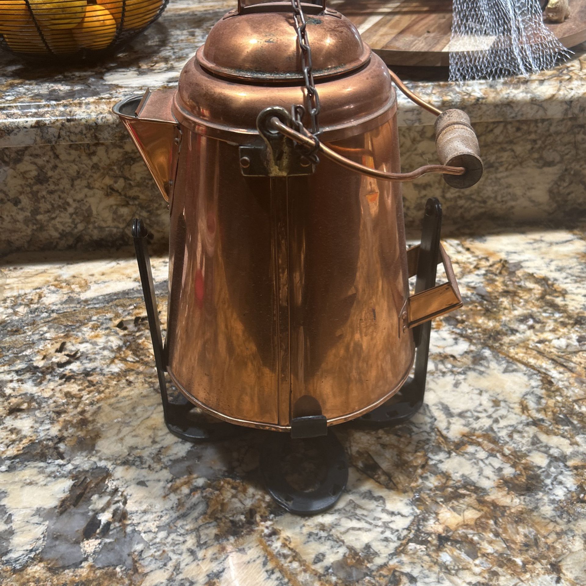 Large Bronze Teapot 