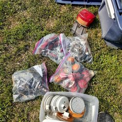 Dozen of  LED Vehicle  Lights AND  RELATED  Wiring And Controllers 