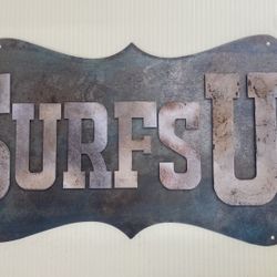 Vintage Rusty Surf Sign