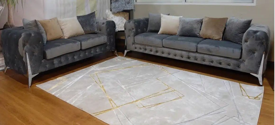 Brand New Velvet Sofa Loveseat Set- Shop Now Pay Later 