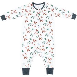 Nest Designs Bamboo Long Sleeve Footed Sleep Bag 0.6 TOG - Size XL 4T-6T - Fox Tots