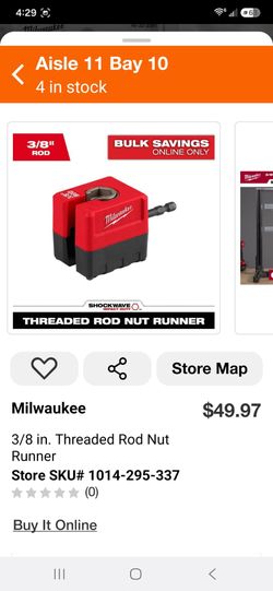 Milwaukee Fastest Nut Running Brand New (Price Is Firm)