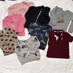 1 Bundle Of 8 Sweatshirts And Shirt Size 4T