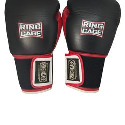 Ring to Cage Kickboxing  MMA  UFC Adult Men gloves 16 oz Black / Red

