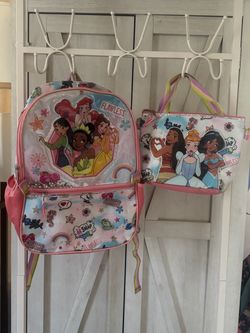 Disney Princess Backpack and Lunch Bag Set
