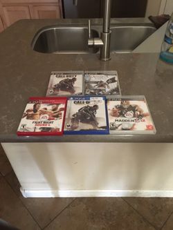 4 ps3 games and 1 ps4 game $25