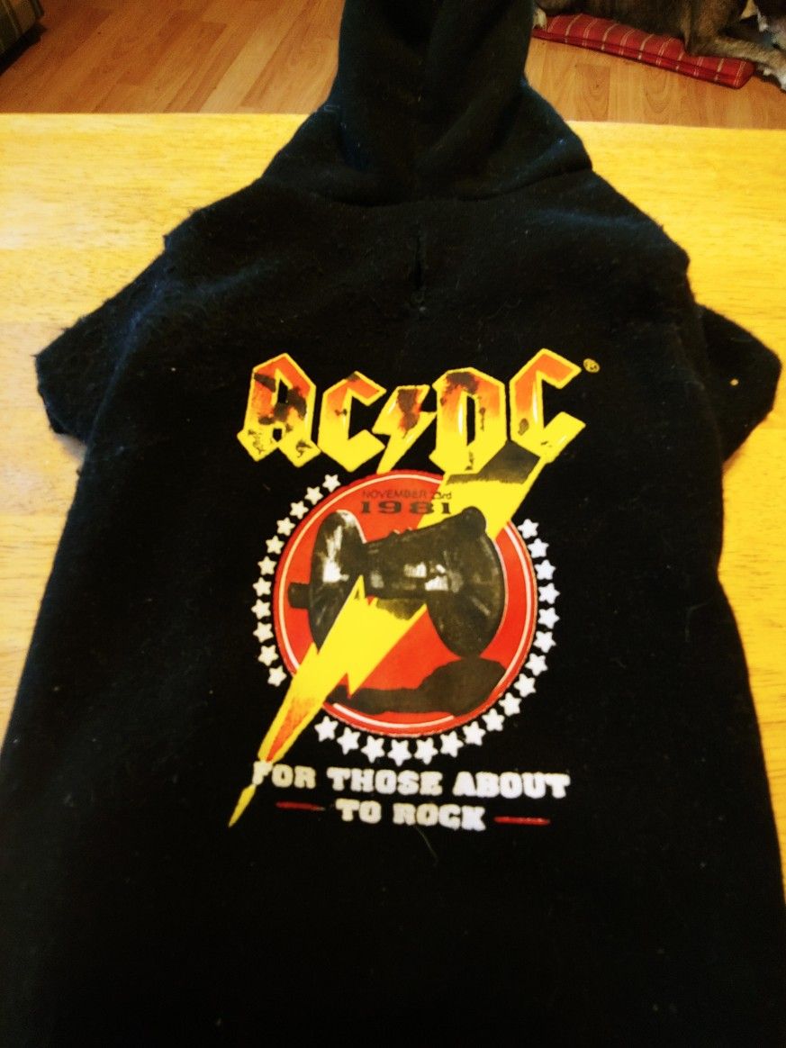 Ac Dc Vintage Dog Sweatshirt