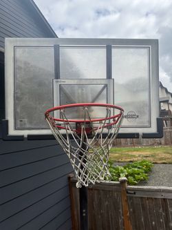 Adjustable basketball hoop