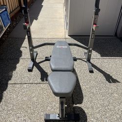 Weight Lifting Bench/Squat Rack W/ Adjustable Bench 