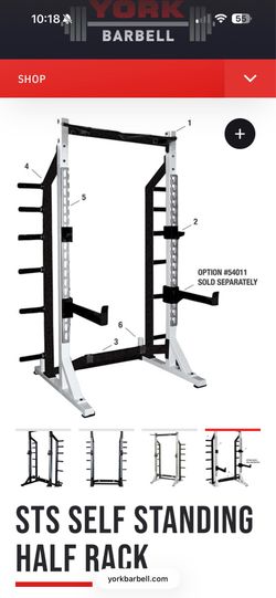 York STS SELF STANDING HALF RACK