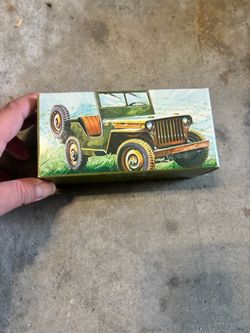 Vintage Army Jeep Avon Bottle