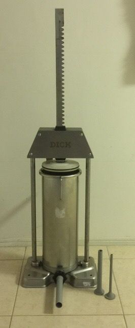 F Dick Commercial Sausage Stuffer Filler 30 LB / 15 LTR