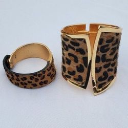 Hinged Leapard Jewelry and Bracelet