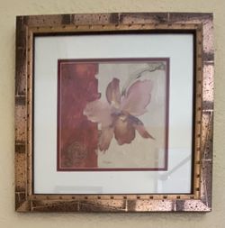 Framed Floral Art Print
