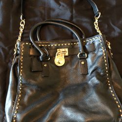 Michael Kors Hamilton Satchel-Black