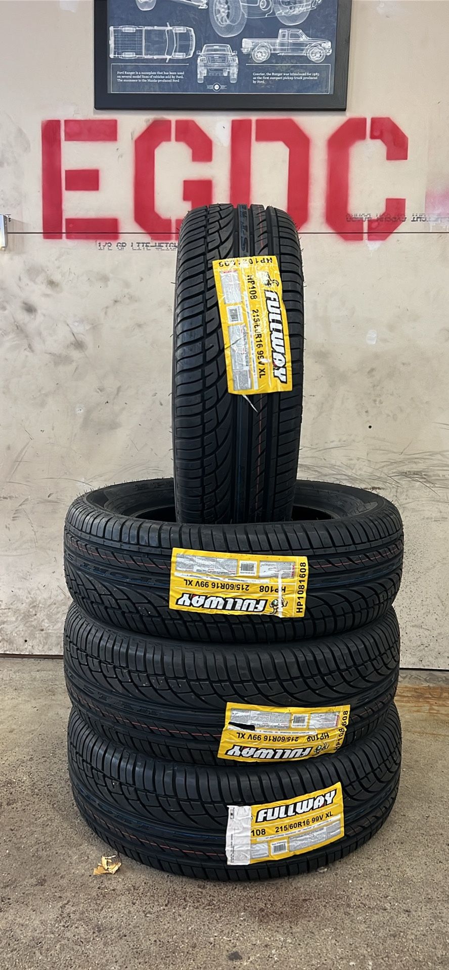 215/60R16 4new Tires Free Installation