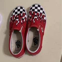 Flaming Red Vans 