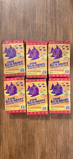 Bloodworms fish food, all 6pks for $30