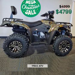 HUGE CHRISTMAS SALE at Sacramento ATV Motors! Brand New ATV For Sale in Sacramento! 4x4 Brand New 300cc Utility Quad, Water-Cooled, Winch & Hitch!