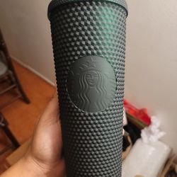 Starbucks Studded Soft Touch Hunter Green 240z.