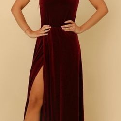 Red Velvet Dress 