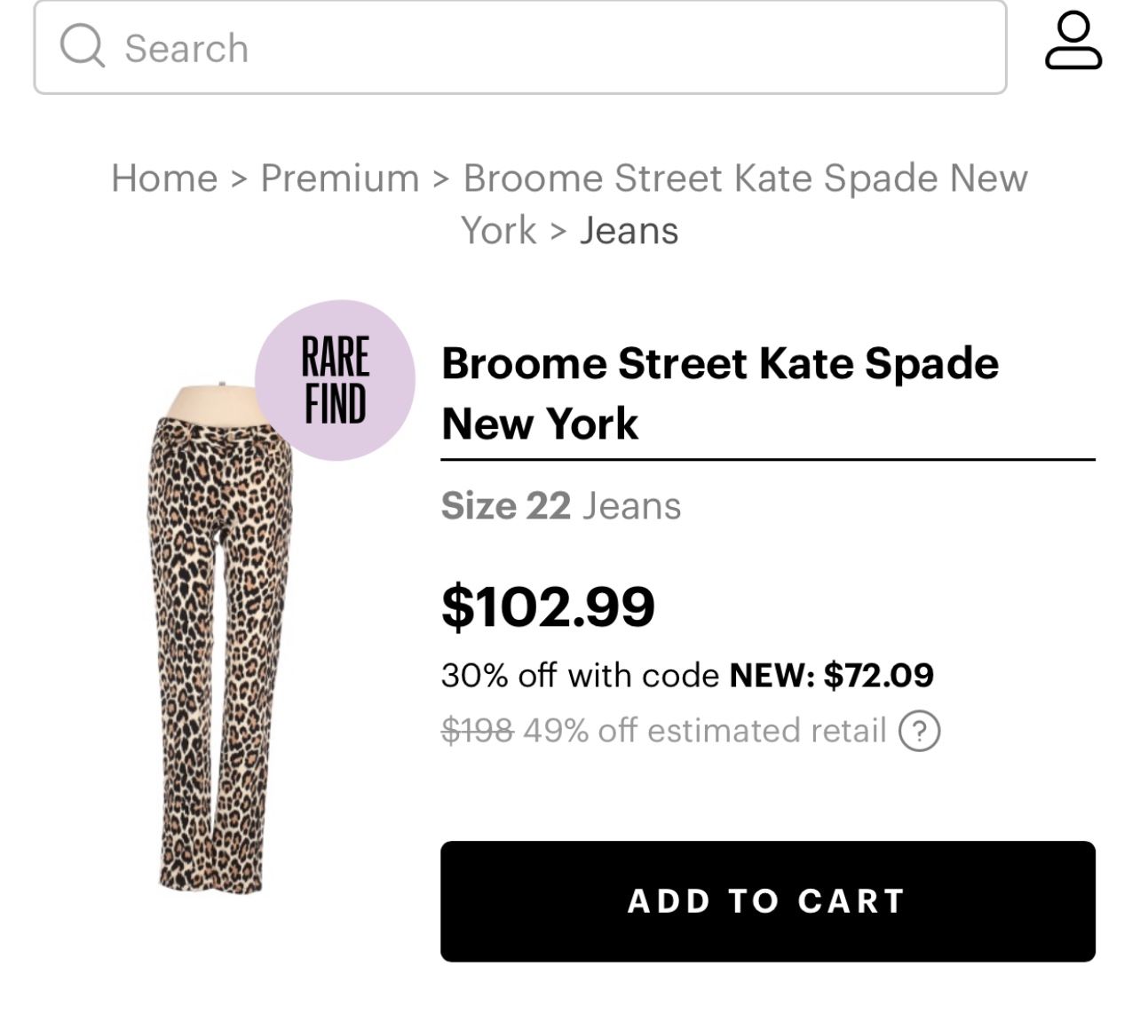 Kate Spade( Rare Find )Leopard Pants