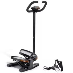 Sportsroyals Stair Stepper with Handlebar for Exercises-Twist Stepper with Resis