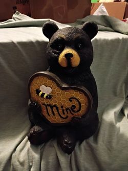 Black Bear honeycomb heart