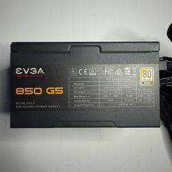 EVGA SuperNova 850 G5 850W 80+ Gold Modular Power Supply — Full Cable Set