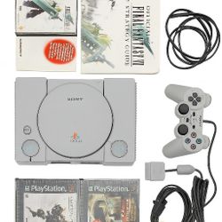 Sony PlayStation 1 Console Bundle (Works Great, Pics Included) FF 5,6, And 7